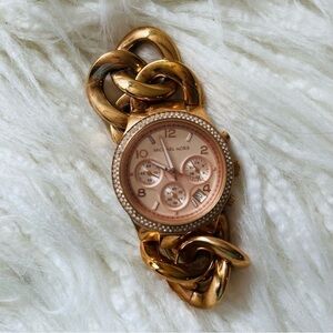 Michael Kors Chain Link Watch Bronze